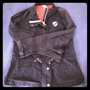 Abercrombie and Fitch canvas jacket navy blue!